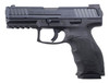 HK 81000272 VP 40 S&W Caliber with 4.09" Barrel, 10+1 Capacity, Black Finish with Picatinny Rail & Push Button Mag Release Frame, Serrated Steel Slide, Finger Grooved Interchangeable Backstrap Grip & Night Sights Includes 2 Mags