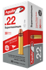 Aguila Ammunition, Supermaximum, Hyper Velocity, 22LR, 30 Grain, Copper-Plated Solid Point