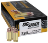 Sig Sauer E380B150 Elite Ball 380 ACP 100 gr Full Metal Jacket (FMJ) 50 rounds