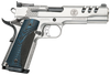 Smith & Wesson 170343 1911 Performance Center 45 ACP Caliber with 5" Barrel, 8+1 Capacity, Matte Sliver Finish Stainless Steel Beavertail Frame, Serrated/Ported Matte Stainless Steel Slide & Custom Wood G10 Grip