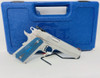 Colt Mfg O5072GCL 1911 Gold Cup Lite 9mm Luger Caliber with 5" National Match Barrel, 8+1 Capacity, Stainless Steel Finish Frame, Serrated Slide, Scalloped Blue Checkered G10 Grip & Fiber Optic Front Sight