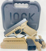 Glock G45 G5 9MM 17+1 4.0" FS FDE 3-17RD MAGS With Front Serrations