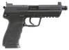 HK 81000032 HK45 Tactical V7 LEM 45 ACP Caliber with 5.20" Threaded Barrel, 10+1 Capacity, Overall Black Finish, Picatinny Rail Frame, Serrated Steel Slide, Finger Grooved Interchangeable Backstrap Grip & No Manual Safety Includes 2 Mags