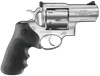 Ruger 5302 Super Redhawk Alaskan  480 Ruger 2.50" Barrel 6rd Cylinder, Satin Stainless Steel, Hogue Tamer Monogrip, Transfer Bar Safety