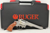 Ruger 5041 Redhawk 44 Rem Mag 7.50" Barrel 6rd Triple-Locking Cylinder, Satin Stainless Steel, Hardwood Grip, Transfer Bar Safety