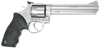 Taurus 2660069 66 38 Special +P or 357 Mag Caliber with 6" Barrel, 7rd Capacity Cylinder, Overall Matte Finish Stainless Steel, Finger Grooved Black Rubber Grip & Adjustable Rear Sight