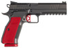 SALE PRICE Dan Wesson 92013 DWX 9mm Luger 10+1 4.95" Black Match Grade Barrel, Black DLC Optics Ready Serrated Steel Slide, Black Aluminum Frame w/Beavertail & Picatinny Rail, Red Textured Aluminum Grip
