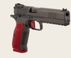 SALE PRICE Dan Wesson 92013 DWX 9mm Luger 10+1 4.95" Black Match Grade Barrel, Black DLC Optics Ready Serrated Steel Slide, Black Aluminum Frame w/Beavertail & Picatinny Rail, Red Textured Aluminum Grip
