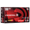 Federal 9mm Ammo 150gr Synthetic Jacketed Flat Nose (SJFN) Ammunition - 50 Rounds