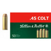 Sellier & Bellot 45 Long Colt Ammo 250gr LFN Ammunition - 50 Rounds