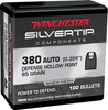 Winchester .380 ACP Ammo 85gr JHP Ammunition - 100 Rounds