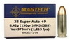 Magtech Range / Training 38 Super Auto +P 130gr FMJ Ammo - 50 Rounds