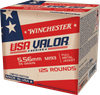 Winchester 5.56x45mm NATO Ammo 55gr FMJ Ammunition - 125 Rounds