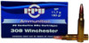 PPU .308 Win Ammo 180gr SP Ammunition - 20 Rounds
