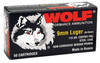 Wolf 9mm Ammo 115gr FMJ Ammunition - 50 Rounds