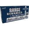 Fiocchi 9mm Ammo 147gr FMJ Ammunition - 50 Rounds