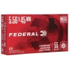 Federal 5.56x45mm Ammo 55gr JSP Ammunition - 20 Rounds