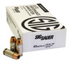 Sig Sauer .45 ACP Ammo 230gr JHP Ammunition - 50 Rounds