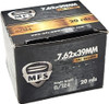 MFS Ammunition 7.62x39 Ammo 124gr FMJ Ammunition - 20 Rounds