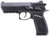 IWI US J941PL910II Jericho 941 Enhanced 9mm Luger Caliber with 4.40" Barrel, 10+1 Capacity, Overall Black Finish, Picatinny Rail  Frame, Serrated Steel Slide & Polymer Grip