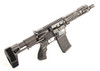 Fostech Bradley Fighting AR-15 Pistol - Black | .556 NATO | 7.5" Barrel | 7" Mach-ll Rails | Installed Forged Upper & Lower Receiver | PDW Brace | Installed Echo-ll Trigger