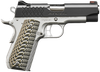 Kimber Mfg, Inc 3000349 Aegis Elite Pro 45 ACP 8+1 4" Stainless Match Grade Barrel, KimPro II Serrated Stainless Steel Slide, Satin Silver Stainless Steel Frame w/Beavertail, G10 Grip