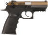 Magnum Research BE99153RSLBB Baby Eagle III  9mm 15+1 3.85" Burnt Bronze Carbon Steel Slide Black Textured