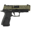 Sig Sauer 320XCA10COMPCW P320 Xten Endure Comp Carry Frame 10mm Auto 15+1 3.80" Black Steel Barrel, Moss Green Topgraphic Cerakote Optic Ready/Serrated Stainless Steel Slide, Black Stainless Steel Frame w/Picatinny Rail, Black Polymer XSeries Grip