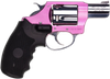 Charter Arms 53832 Undercover Lite Chic Lady Small 38 Special 5 Shot 2" High Polished Stainless Steel Barrel & Cylinder, Pink Aluminum Frame w/Black Crimson Trace Laser Grip, Exposed Hammer