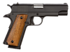 Rock Island 51417MA GI Standard MS *MA Compliant 45 ACP Caliber with 4.20" Barrel, 8+1 Capacity, Overall Black Parkerized Finish Steel, Beavertail Frame, Serrated Slide & Wood Grip