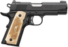 Browning 051068490 1911-22 Black Label Medallion Compact Frame 22 LR 10+1 3.63" Stainless Steel Barrel, Matte Black Serrated Slide, Matte Black Aluminum Frame w/Beavertail, Maple Medallion Grip