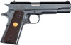 8RD BRIGHT STAINLESS ROSEWOODCOLT GOVERNMENT 1911 45ACP 5"