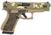 Glock PA4850204-EXPHUNT G48 Gen5 Slim Compact Frame 9mm Luger 10+1 4.17" Black GMB Barrel, Camo Cerakote Steel Serrated Slide, Coyote Tan Cerakote Polymer Frame w/Beavertail