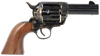 Traditions SAT73005 1873 Frontier 357 Mag 6rd 3.50" Blued Cylinder & Barrel Color Case Hardened Steel Frame Walnut Navy Size Grip