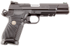 Wilson Combat EDCXLPR9A EDC X9L 9mm Luger 15+1 5" Black DLC Serrated Stainless Steel Slide, Black Aluminum Frame w/Beavertail & Picatinny Rail, Black G10 Starburst Grip