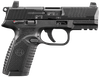 FN 66101013 502 MRD Full Size 22 LR 10+1 4" Black Target Crown Steel Barrel/Black PVD Optic Ready/Serrated Slide/Black Polymer Frame w/Accessory Rail/Black Textured Polymer Grips Ambidextrous