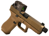 Glock PA455S204N45FDE G47 Gen5 MOS Compact Frame 45 ACP 17+1 4.49" Black GMB Barrel MOS Cut/Serrated Steel Slide Polymer Frame w/Picatinny Rail Ambidextrous