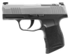Sig Sauer 3659SXR3P P365X  Micro-Compact Frame 9mm Luger 10+1 3.10" Steel Barrel, Stainless Steel Optic Ready/Serrated Slide, Black Stainless Steel Frame w/Accessory Rail, Polymer Grip