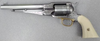 Taylors & Company 550763 1858 Remington Conversion 45 Colt (LC) Caliber with 8" Barrel, 6rd Capacity Cylinder, Overall Nickel-Plated Engraved Finish Steel & 2-Piece Ivory Grip