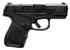 Mossberg 89045 MC2sc Sub-Compact 9mm Luger 3.40" 10+1 Matte Black DLC Stainless Steel with Optics Cut Aggressive Textured Black Polymer Grip with Cross-Bolt Safety