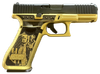Glock PA475S204MOSNDONWICK G47 Gen5 MOS Don Wick 9mm Luger 17+1 4.49" Black GMB Barrel, Black nDLC Steel MOS Cut/Serrated Slide, Gold w/Trump & Engraving Polymer Frame w/Picatinny Rail, Ambidextrous