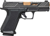 Shadow Systems SS-1039-CA9mm Luger 10+1 4" Bronze TICN Match Grade Spiral Barrel, Black Nitride Optic Cut/Serrated/Window Cut Stainless Steel Slide, Black Polymer Frame w/Beavertail & Picatinny Rail, Interchangeable Backstrap Grip
