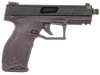 Taurus 1-TX22141P10 TX22  Full Size Frame 22 LR 10+1 4.10" Matte Black Threaded Barrel, Matte Black Alloy Steel Serrated Slide, Purple Wine Polymer Frame w/Picatinny Rail, Textured Grip