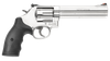Smith & Wesson 164224 Model 686  357 Mag or 38 S&W Spl +P Stainless Steel 6" Barrel & 6rd Cylinder, Satin Stainless Steel L-Frame,  Red Ramp Front/Adjustable White Outline Rear Sights Internal Lock
