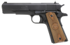 Iver Johnson Arms 1911A1938 1911 A1  38 Super 9+1 5" Black Steel Barrel, Matte Blued Serrated Steel Slide & Frame w/Beavertail, Double Diamond Checkered Walnut Grip