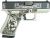 Glock 43X "Glock & Horses" Black/Gray Handgun 9mm Luger 10rd Magazines(2) 3.4" Barrel Accessory Rail USA Made