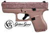 GLOCK 42 380ACP 3.25 ROSE GOLD GLITTER GUNZ