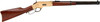 CIMARRON 1866 YELLOWBOY 19" 38SPL LVR RFL W/ SADDLE RING, BRASS REC WALNUT STOCK