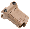 Strike Industries ARCMAGRAILSFDE Angled Vertical Grip Short Flat Dark Earth Polymer with Cable Management Storage for Picatinny Rail