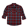 Hornady Gear 32195 Flannel Shirt  2XL Red/Black/Gray,  Cotton/Polyester, Relaxed Fit Button Up